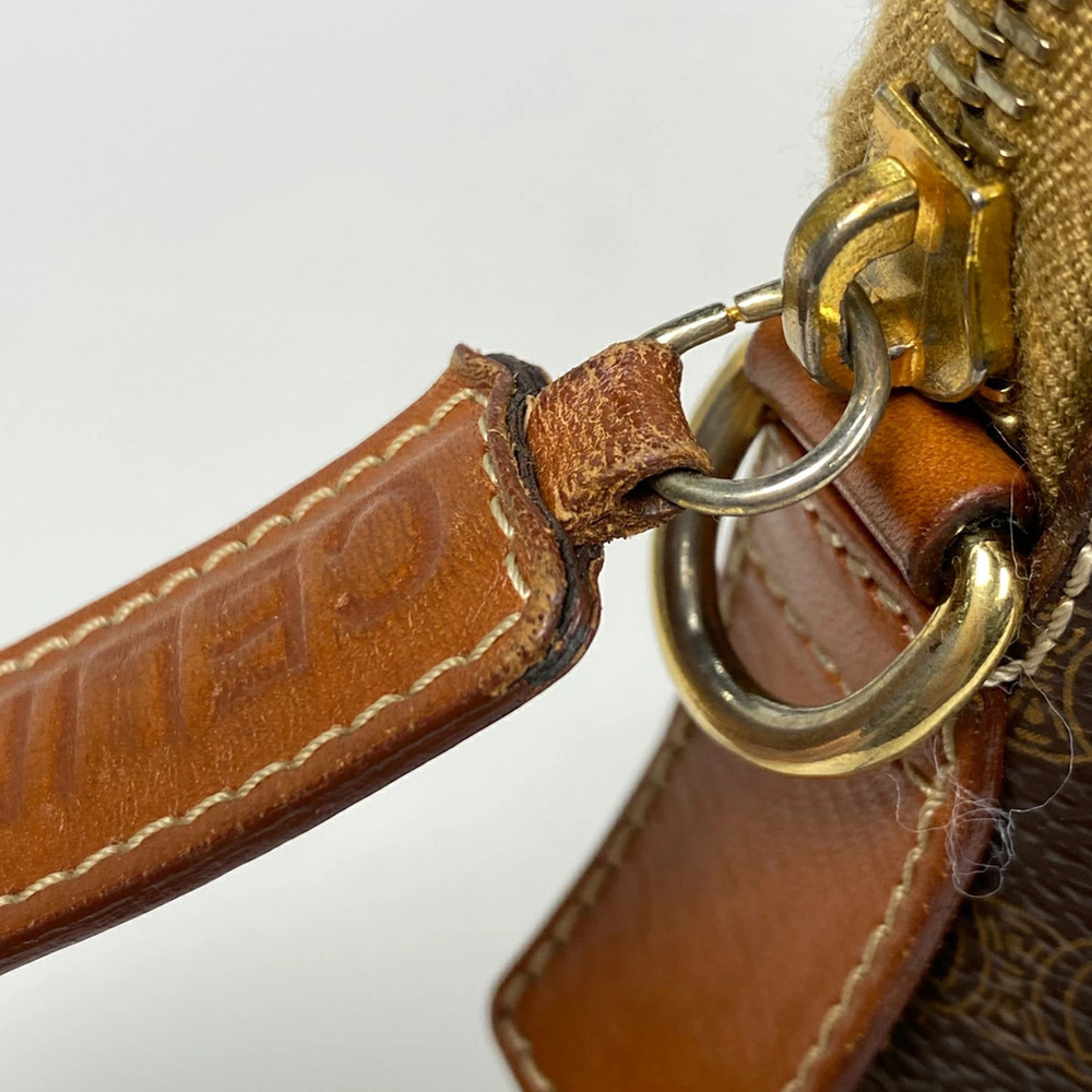 Celine Macadam Handbag Shoulder Bag Canvas Brown - Picture 3 of 7